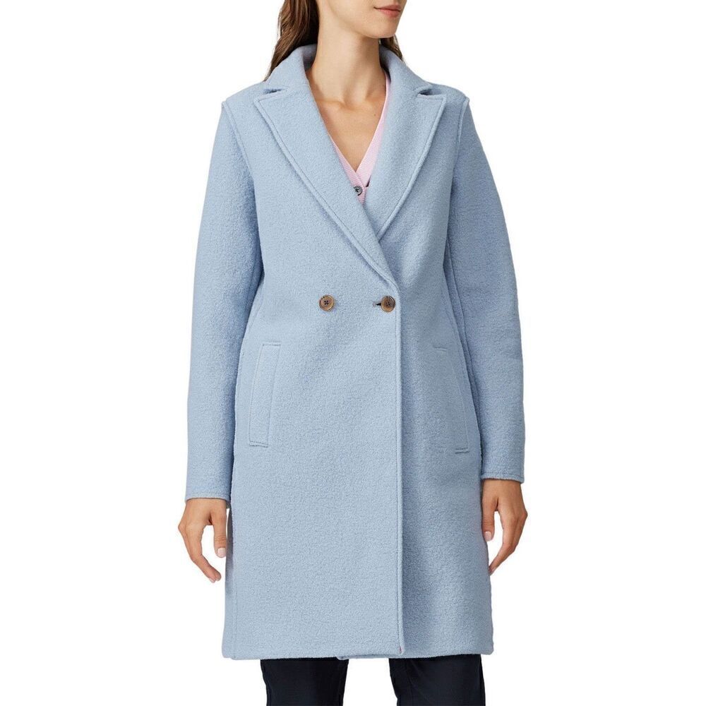 J Crew Coat Daphne Topcoat in Boiled Wool Mountain‎ Blue size 4 6